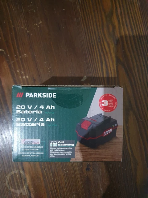 PARKSIDE BATTERIA AKKU 4 Ah 20 V PAP 20 B3 OVP 4Ah Serie X 20V Per