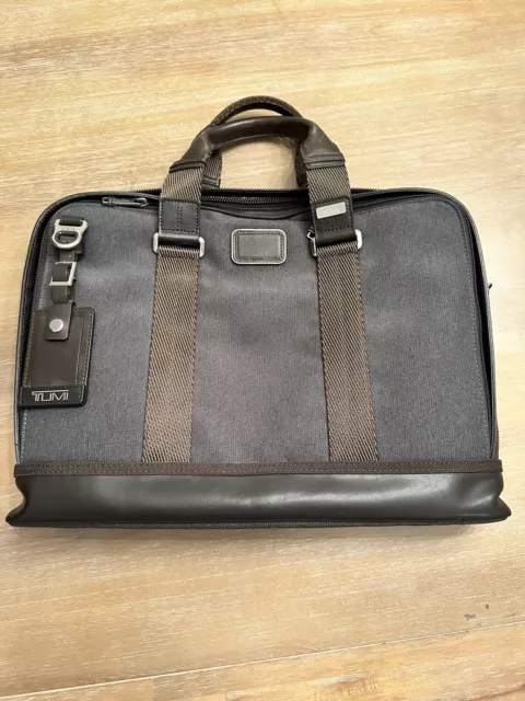 Tumi Alpha Bravo Andrews Slim Briefcase, Anthracite