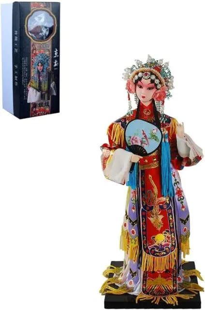 Chinese Traditional Handicraft Silk Figurine Collectible Chinese Doll Silk Doll