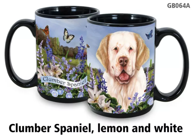 Garden Party Mug - Lemon and White Clumber Spaniel