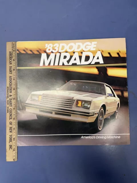 Original 1983 Dodge Mirada Foldout Sales Brochure