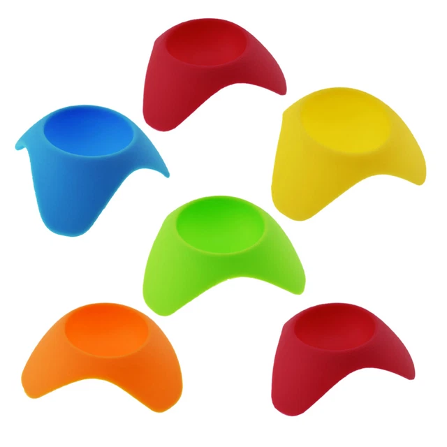 6 pz contenitore per uova cotte contenitore in silicone portabevande contenitore