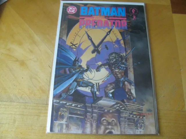 1992  Batman Versus Predator  Comic Dc Dark Horse 2 Vf Free Shipping  Bag Board