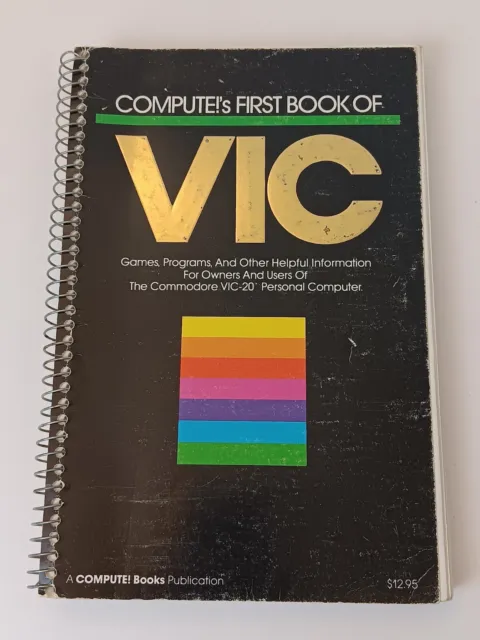 Compute!s First Book of VIC Commodore VIC-20 Complete Games Programs VTG 1982