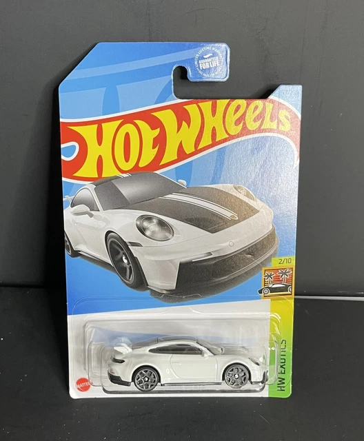 HOT WHEELS 2023 Kroger Exclusive Porsche 911 GT3 White HW Exotics Lot