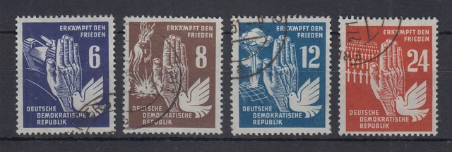 DDR 1950 Erkämpft den Frieden Mi.-Nr. 276-79 Satz kpl. gestempelt.