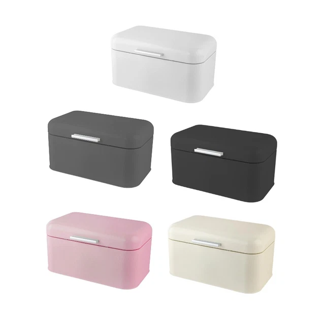 Boîte à Pain En Plastique Taupe KONZEPT - Grande Capacité Avec Couvercle Transparent