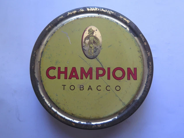 VINTAGE TOBACCO TIN Champion 2oz Sydney Australia $39.00