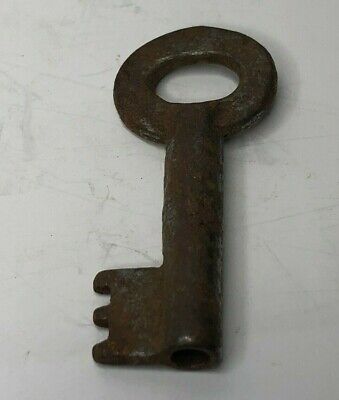 Antique Small Chest Cabinet Key Bow Stamped 22 38 mm length hollow end 2