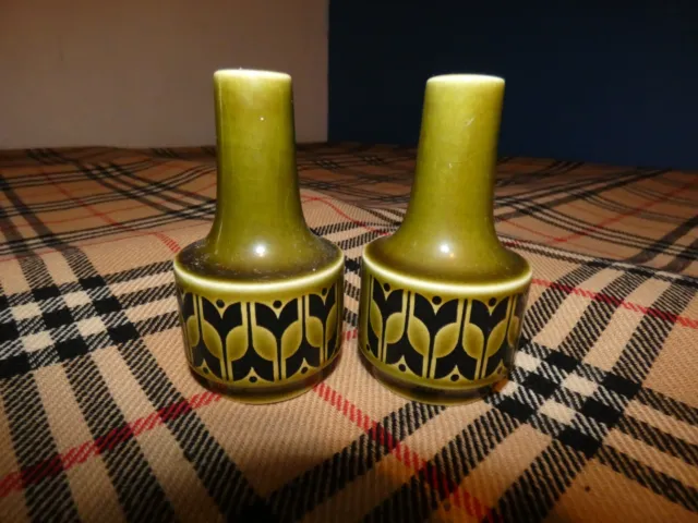 Vintage Hornsea Pottery Salt and Pepper Set 1970's Retro Chic Made In England