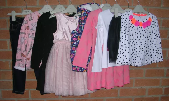 NEXT H&M TU etc Girls Bundle Dress Tops Jeans Skirt Bodywarmer Age 2-3 98cm