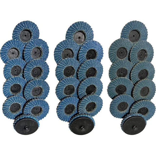 30 PCS 2 Inch Change Flap Disc 40/80/120 Grit Flap Discs Sanding Disc for A F5S3