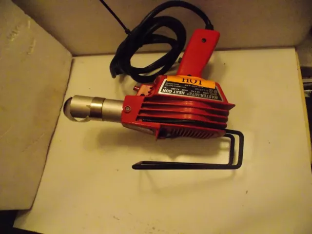 Master Mite Heat Gun 10008 w Stand Quiet Low Airflow 120v 4.5 amp 650 deg.