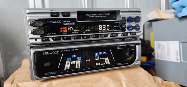 カーオーディオ KENWOOD RX-390 ,RD-380 cd player KENWOOD RX-380 RD-380 Vintage Single DIN Cassette CD Player Stereo