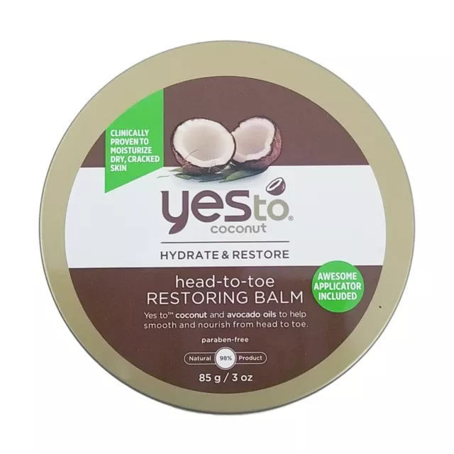 Yes To Coconut Hydrate & Restore Head-to-Toe Restoring Body Balm, 3 oz