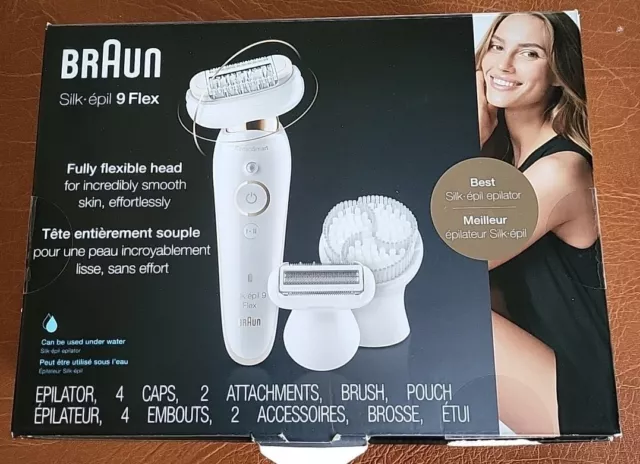 Goodbye Razors! Braun Silk-épil 9 Flex Wet/Dry Epilator Full Body Confidence!