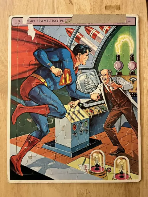 Vintage 1965 Whitman  "Superman" Frame Tray Puzzle