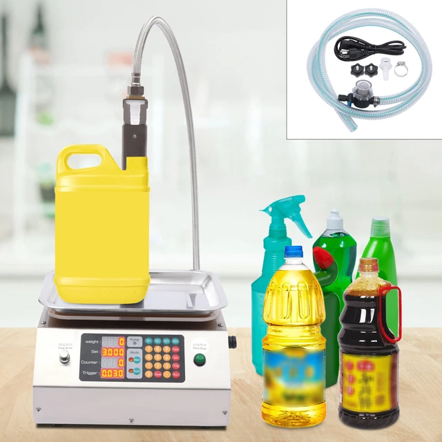Liquid Filling Machine , Automatic Quantitative Bottle Filler Microcomputer Con