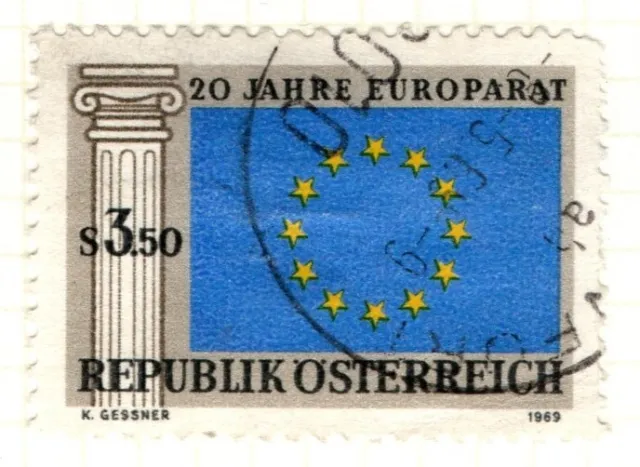 Austria 1969 20th Anniversary Council of Europe 3s 50  SG1551 Used