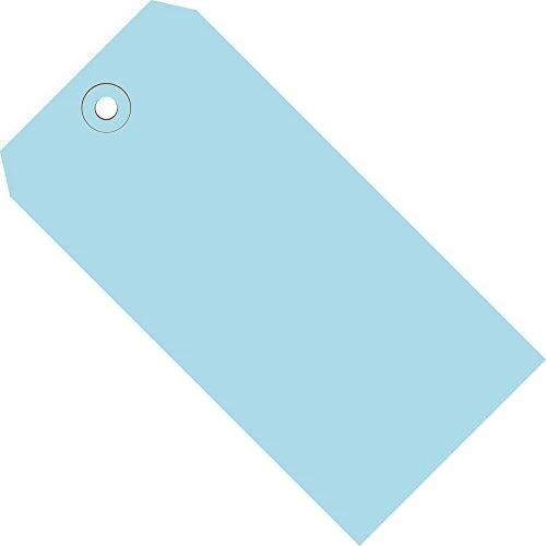 Light Blue Shipping Tags 13 Pt 8" x 4" 12 Case of 500