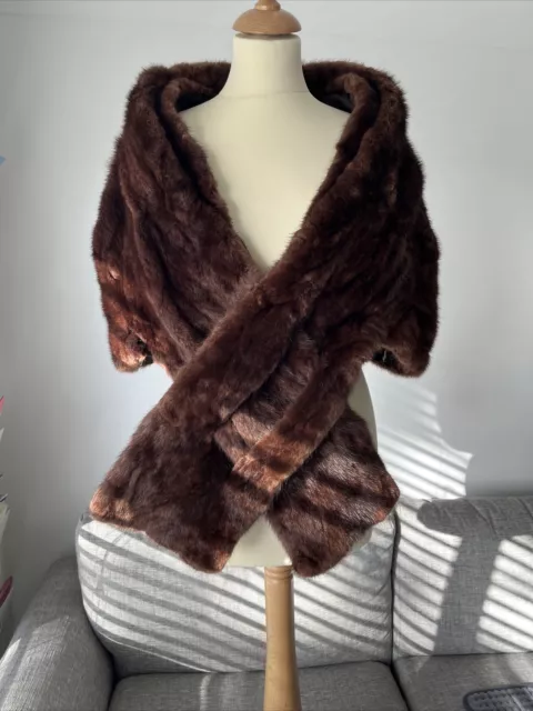 Mink scarf deals vintage