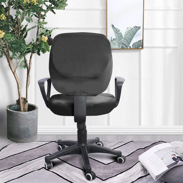 Lot de 6 Housses de Chaise Noires Extensibles - Housse de Protection