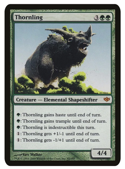Thornling 1x FOIL CON MTG Conflux Mythic MINT green