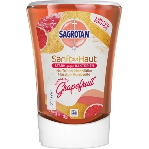 Paquete de recarga Sagrotan jabón líquido sin contacto pomelo espumoso 250 ml