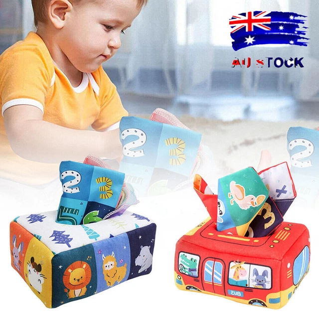 Baby Tissue Box Toy Soft Sensory Toys for Preschool Learning Toys Baby Gifts New