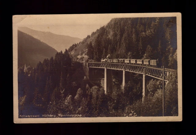 Postcard : Germany - Schwarzwald - Ravenna Bridge With Train - Black Forest