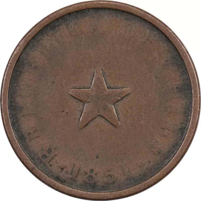 Chile - 1/2 Centavo - 1851