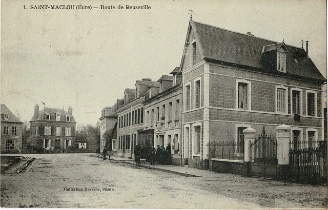 CPA - Saint-Maclou - Route de Beuzeville