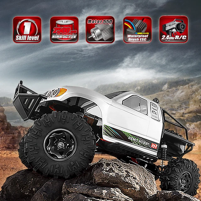 REMO 1/10 RC Rock Crawler 4WD 2.4G 25KM/H Off-Road RC Truck Electric ...