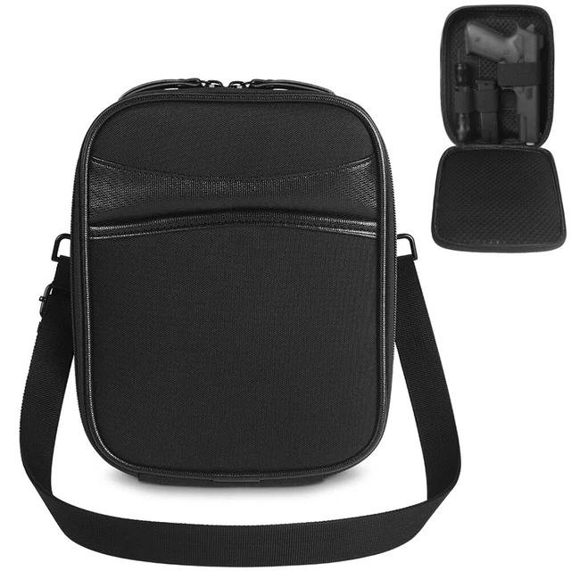Tactical Concealed Carry Pistol Pouch – Nylon Waist Bag / Fanny Pack / Shoulder Bag, Black
