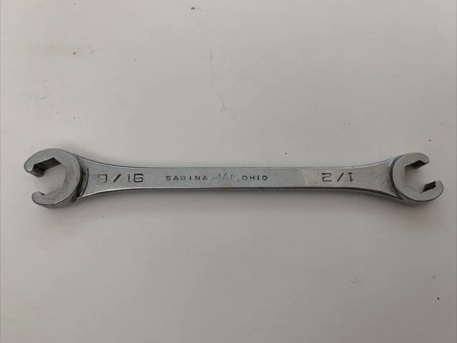 Llave de línea de tuerca de brote de extremo abierto MAC Hand Tools Sabina USA OB1618 - 9/16"" x 1/2