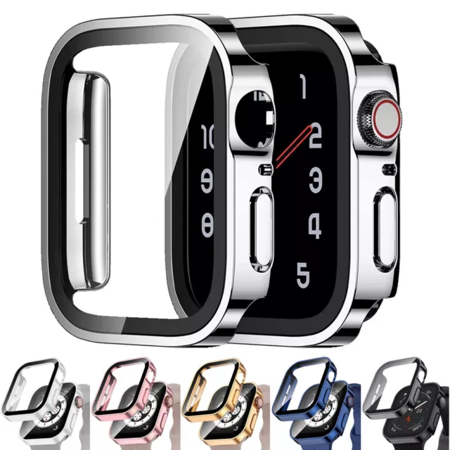 Hülle Für Apple Watch Series 8 7 6 5 4 SE 49 44 45mm Case Display Schutz Bumper