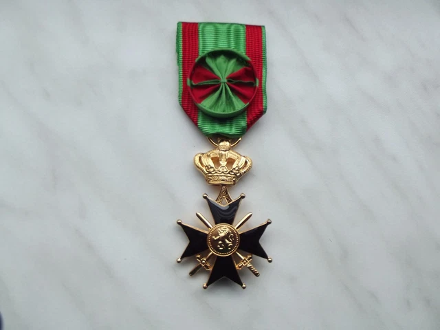 A3-084  Belgischer Medal Military Cross 1st Class Militärkreuz 1 Klasse