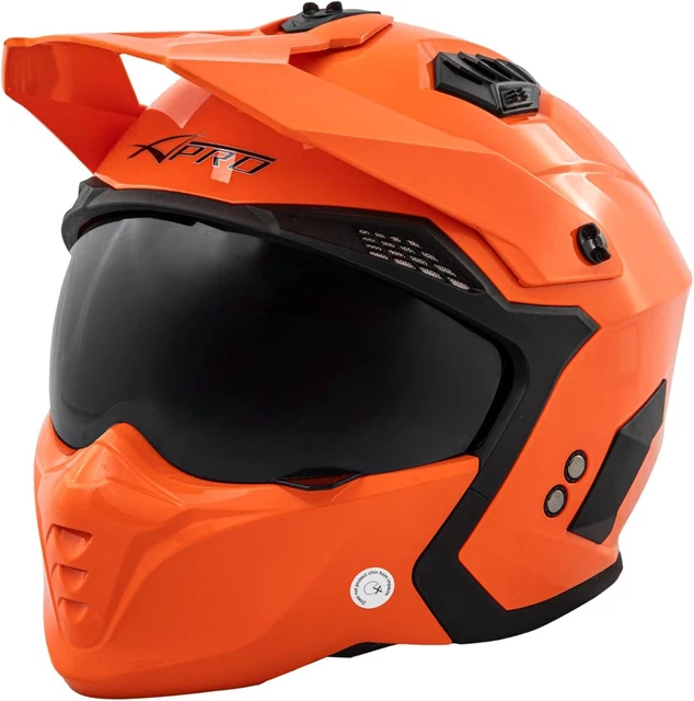 Casco Moto Jet Cafe Racer A-PRO – Omologato ECE 22-06, Visiera Parasole, Verde Opaco, Taglia L