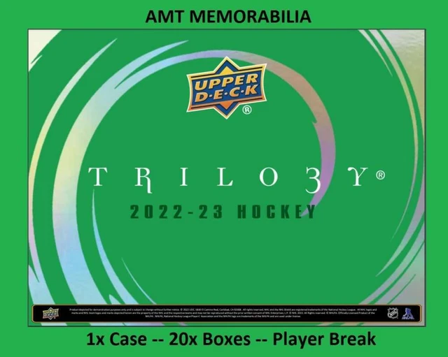 Saku Koivu Montreal Canadiens 2022/23 UD Trilogy 1X Case 20X Box Break #2