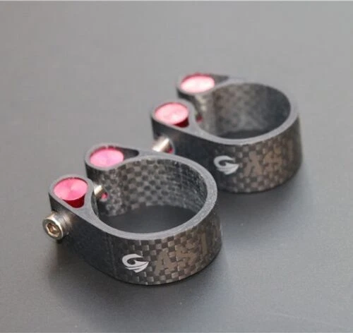 Bicycle Carbon Road Bike Seat Post Clamp with Bolt For 27.2/30.8/31.6mm Seatpost