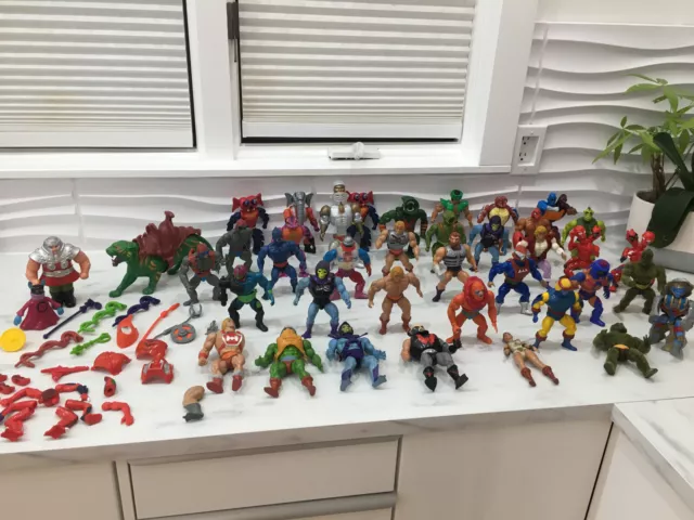 Huge Lot Vintage 1980's  He-Man Masters Of The Universe ACTION FIGURES