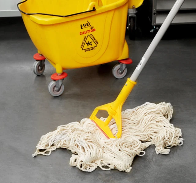 2 Rubbermaid - Super Stitch Looped-End Wet Mop Head Cotton/Synthetic Med White