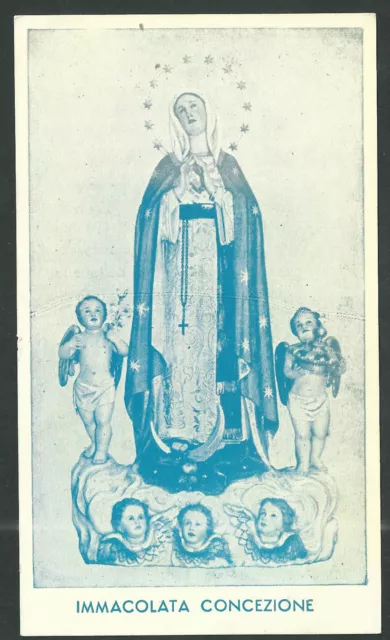 Estampa antigua de la Virgen Inmaculada andachtsbild santino holy card santini