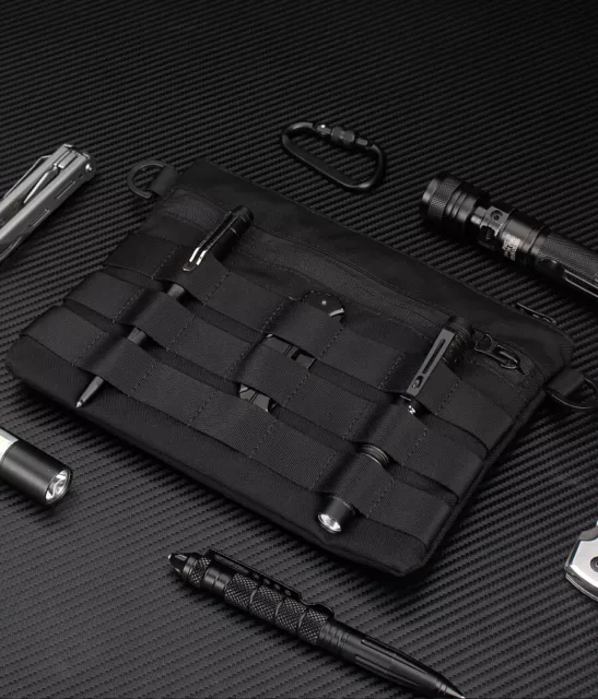 Portable Leather EDC Storage Bag Flashlight Pouch Portable Belt Tool Kit 3