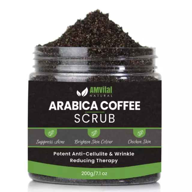 AMVital Arabica Coffee Body Scrub, Helps to Moisturize and Soften Skin Exfoliate