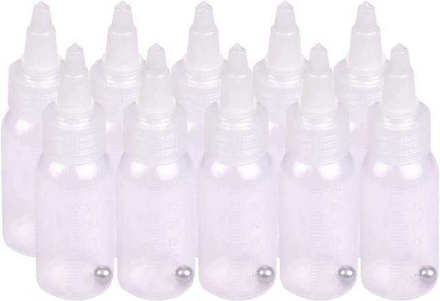 Botellas de aerógrafo Bisofice botellas de almacenamiento de pintura, caja de 10 piezas