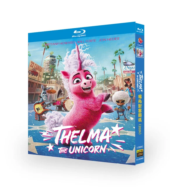 THELMA THE UNICORN (2024) Bluray Movie 1 Disc BD All Region New Box