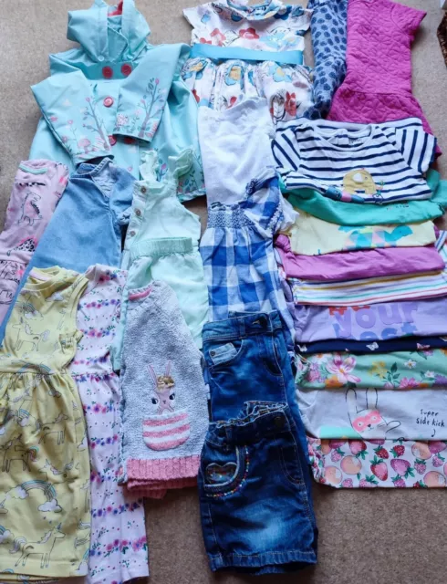 Girls Age 4-5 Years Spring Summer Large Clothes Bundle and Coat  Next M&S