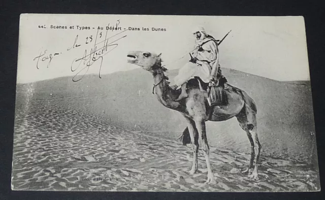 Cpa Carte Postale 1918 Colonie Francaise Maroc Maghreb Afrique Desert Dunes