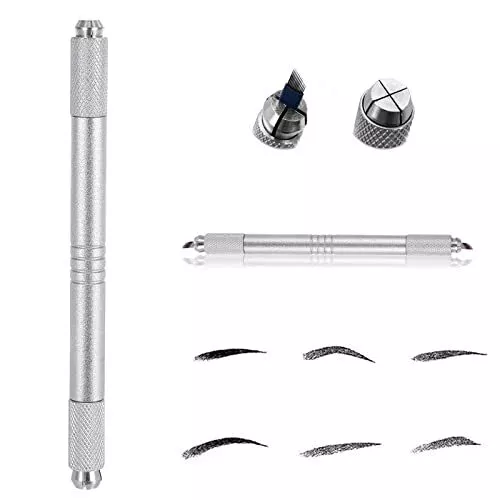 Pinkiou Microblading Pen Eyebrow Tattoo Pen Design à double extrémité pour le ma